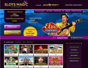 Slots Magic Casino website screenshot