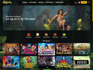 SlotsSafari Casino website screenshot