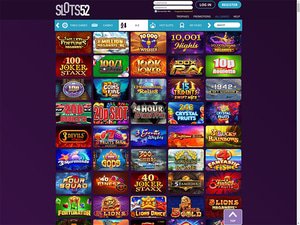 Slots52 Casino software screenshot