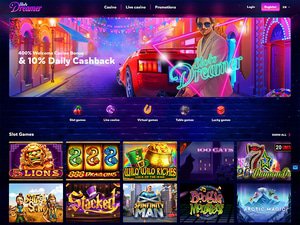 Slots Dreamer Casino website screenshot