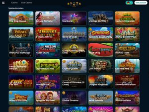 SlotsFlix Casino software screenshot