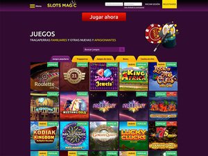 Slots Magic website screenshot