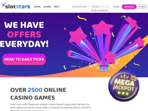 Slot Stars website screenshot