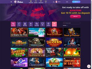 Slotum Casino website screenshot