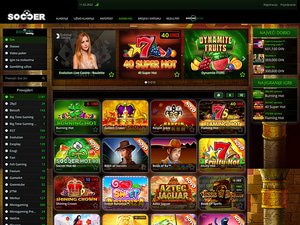Soccer Bet Casino software screenshot