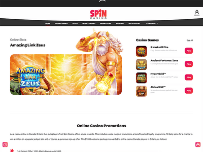 $1 Minimum Deposit Casinos Ontario games