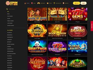 Spin My Win Casino software screenshot