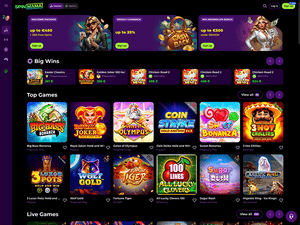 Spinmama Casino website screenshot
