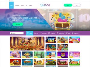 Spinni website screenshot