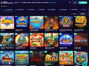 Spin Platinum Casino software screenshot