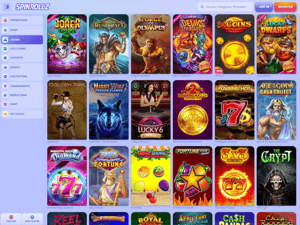 Spinrollz Casino software screenshot