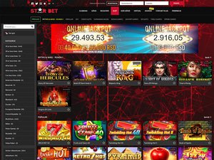 Star Bet Casino website screenshot
