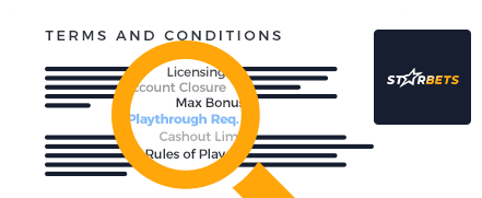 Starbets Casino Terms