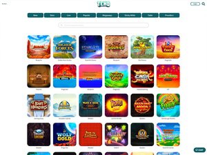 Teho Casino software screenshot