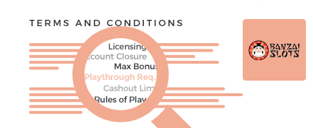 Banzai Slots Casino Top 10 terms and conditions