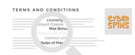 cyber spins casino terms and conditions