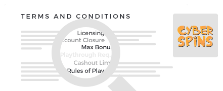 cyber spins casino terms and conditions