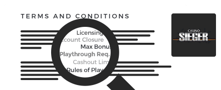 Sieger Casino Top 10 Terms and Conditions