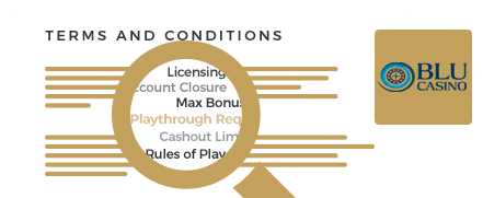 Casino Blu terms and conditions