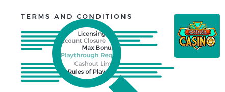 Nostalgia Casino terms and conditions