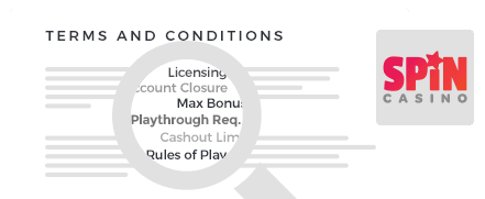 Spin Casino top 10 Terms and Conditions