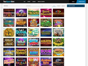 TexSportBet Casino software screenshot