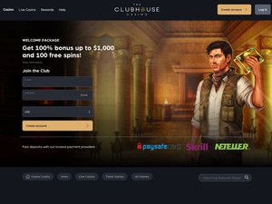 The Club House website screenshot