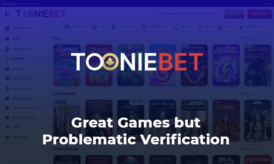 tooniebet casino ontario logo