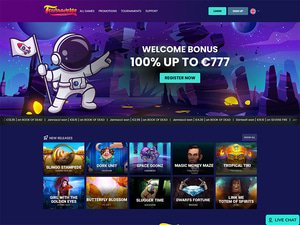Tournaverse Casino website screenshot