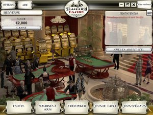Tradition Casino software screenshot