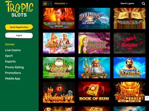 Tropic Slots software screenshot