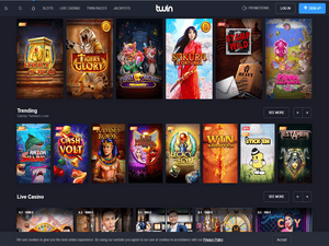 Twin Casino software screenshot