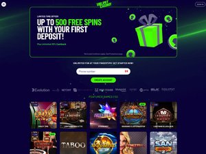 Unlimit Casino website screenshot