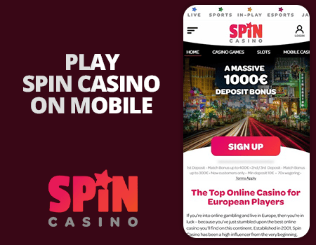 play spin casino on mobile