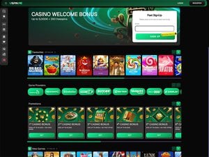 Uspin Casino website screenshot