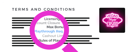 Vegas Night Casino Terms