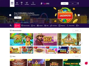 VegasKings Casino website screenshot