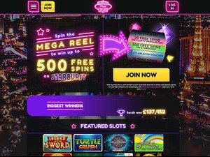Vegas Night Casino website screenshot
