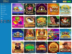 Vegaz Casino software screenshot