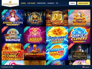 Viggoslots Casino software screenshot