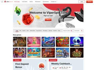 Viper Spin website screenshot