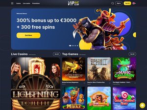 VIP Slot Club website screenshot