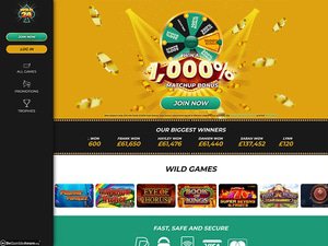 Wild 24 Casino website screenshot