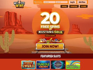 Wild West Wins website screenshot