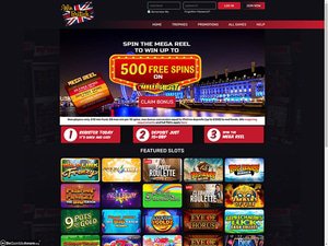 WinBritish Casino website screenshot