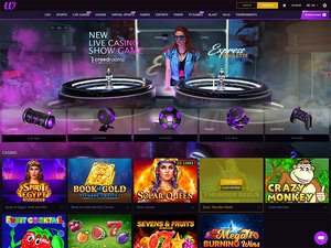 Winf Casino website screenshot