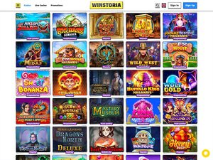 WinStoria Casino software screenshot