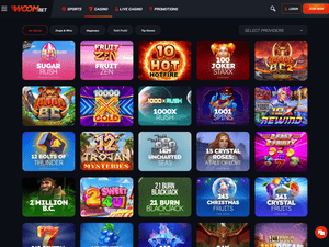 WoomBet Casino software screenshot