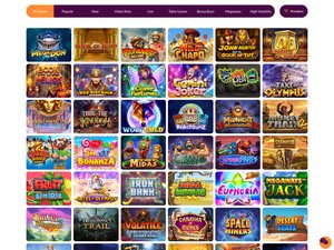 Wunderwins Casino software screenshot
