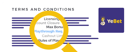 YeBet Casino Terms